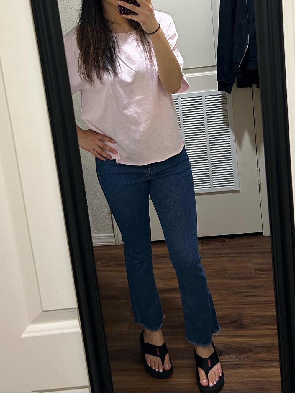 Express Cropped Ankle Jeans in Dark Blue